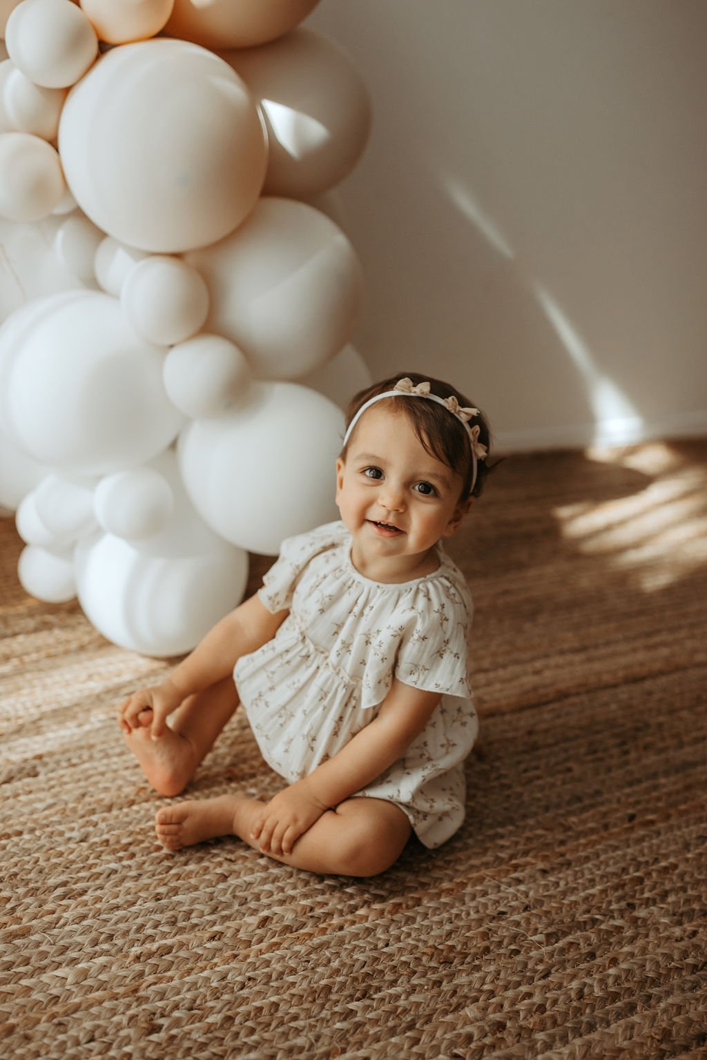 baby, cake, smash, girl, kate, baby, in, studio, in studio, milestone, photo, session, milestone photos, neutral colors, beige photo, authentic photos, candid photos, cake, cake baby, cake smash blog, cake smash ideas, cake smash photography tips,