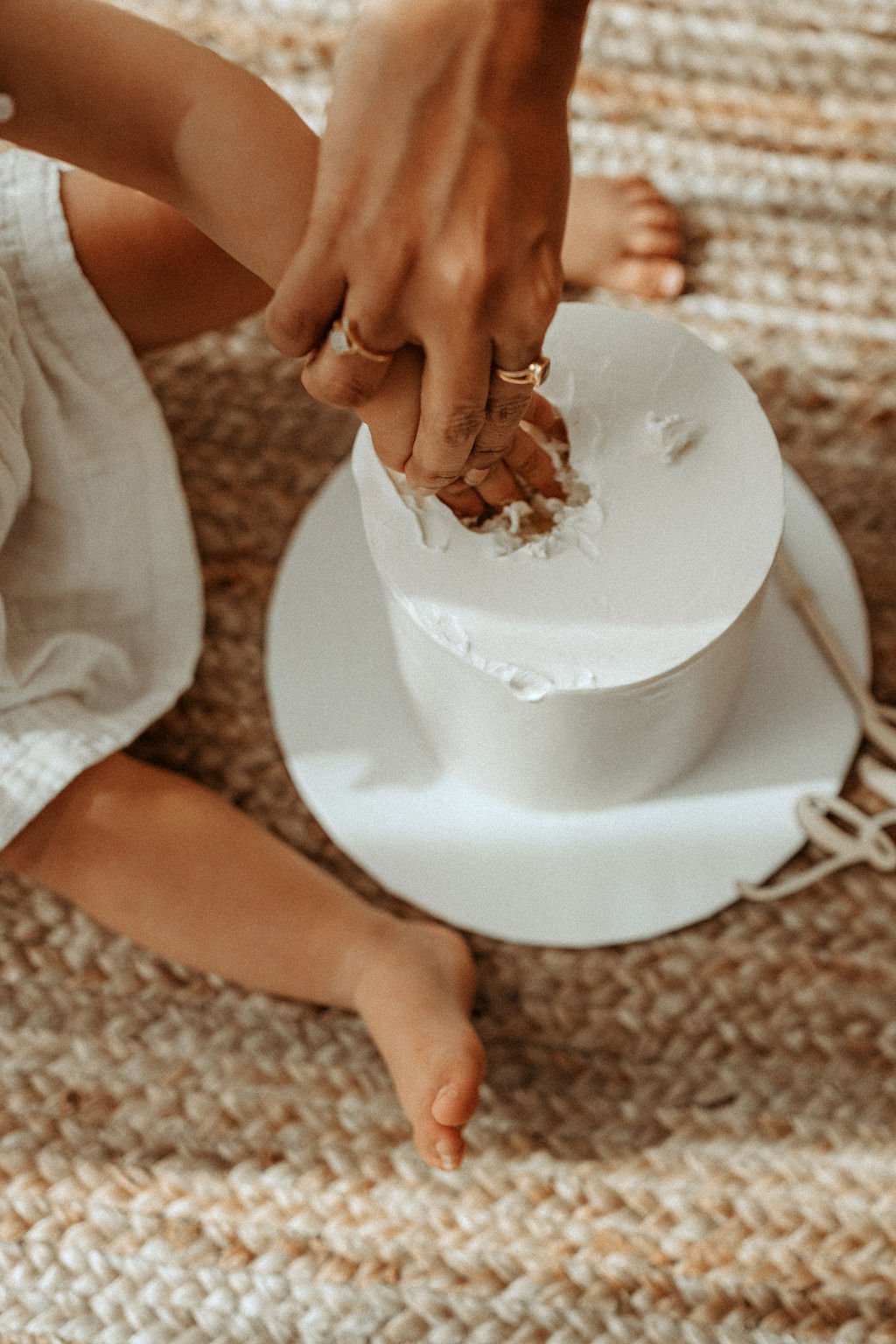 baby, cake, smash, girl, kate, baby, in, studio, in studio, milestone, photo, session, milestone photos, neutral colors, beige photo, authentic photos, candid photos, cake, cake baby, cake smash blog, cake smash ideas, cake smash photography tips,